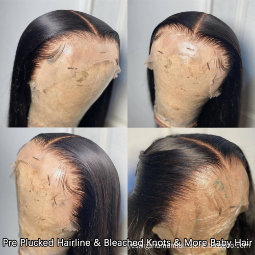 Yeswigs Raw Indian 100% Virgin Perruque Human Hair Lace Front Wig Vendor HD Full Transparent Lace Frontal Closure Wig Human Hair